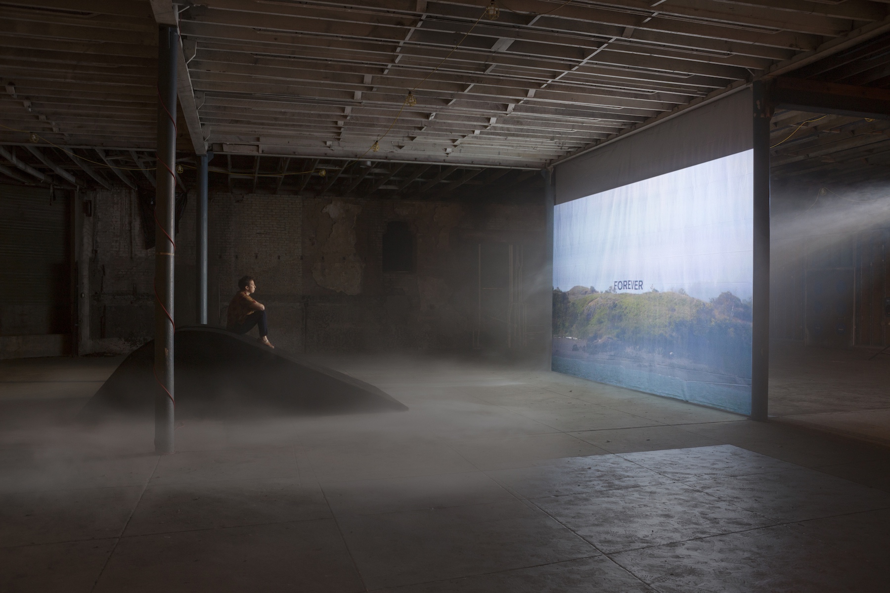 Alicia Eggert, On A Clear Day You Can See Forever, 2016-2017, single channel video installation with audio 18