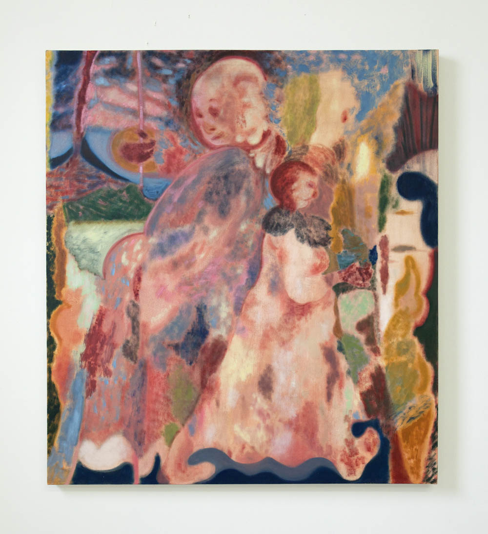 Maja Ruznic, Family Seeking Asylum, 2018, oil on canvas, 48x43 inches