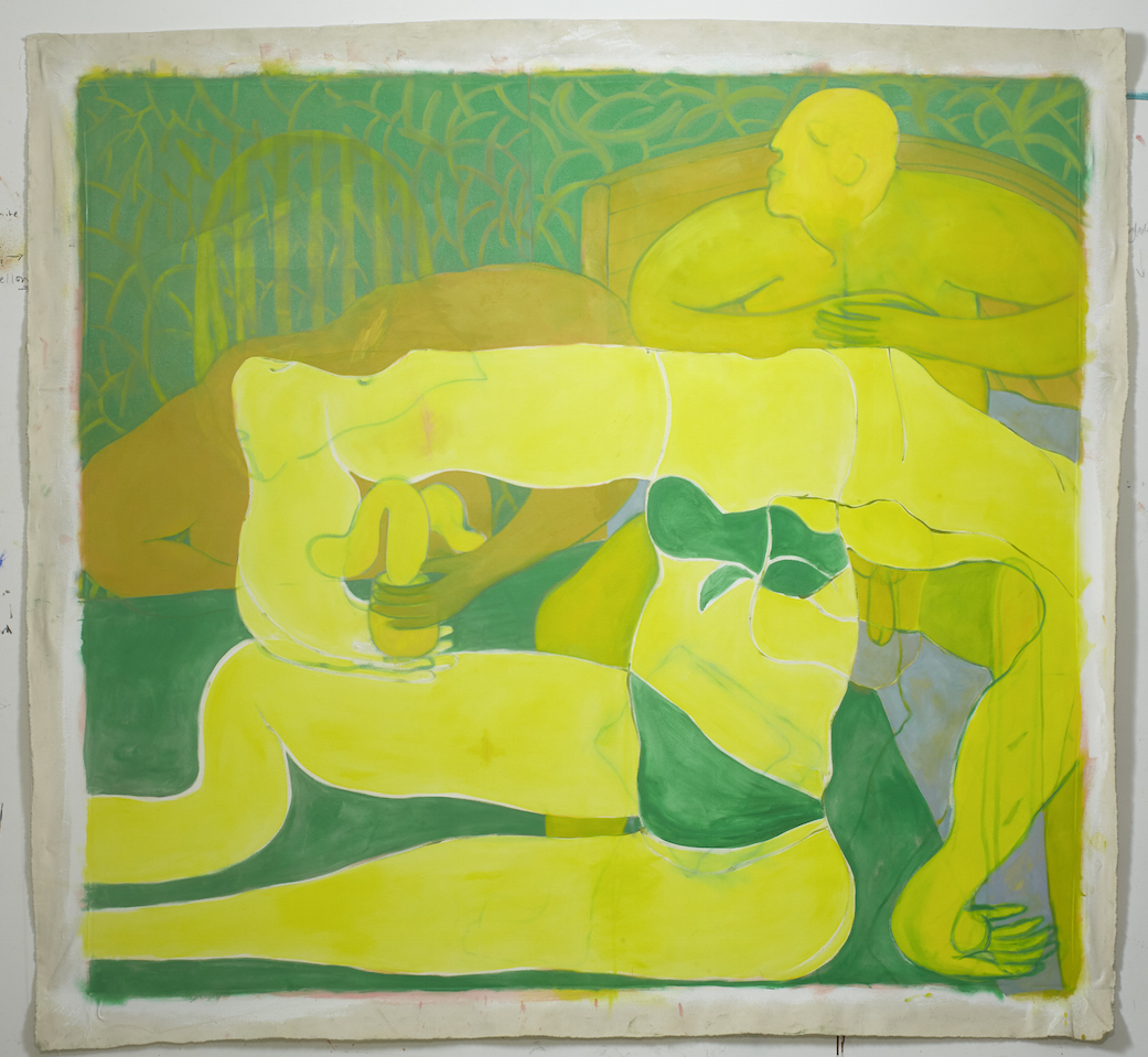 Tahnee Lonsdale, Posing Yellow Figure - 82.5